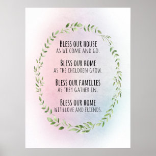 Blessar för ditt hem och din familj poster