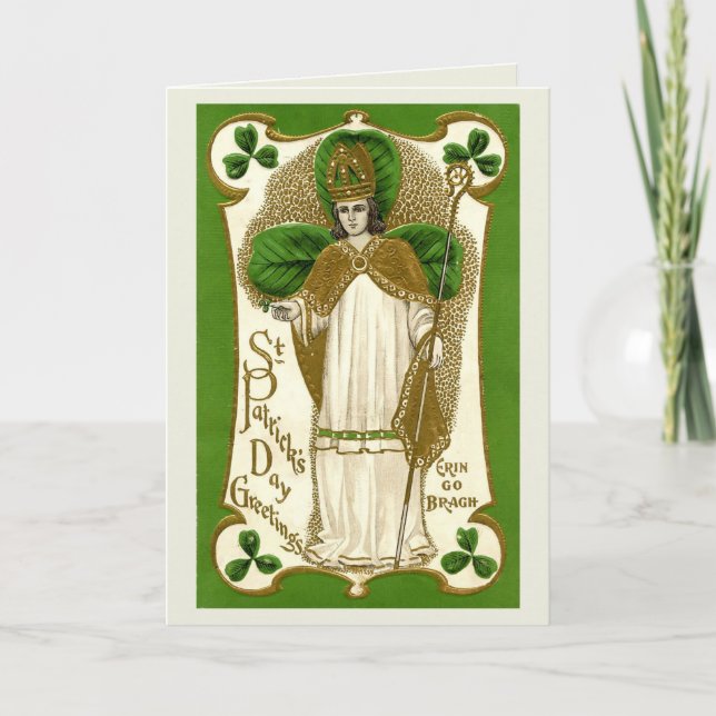 Blessar på St patrick's day - kort (Framsida)