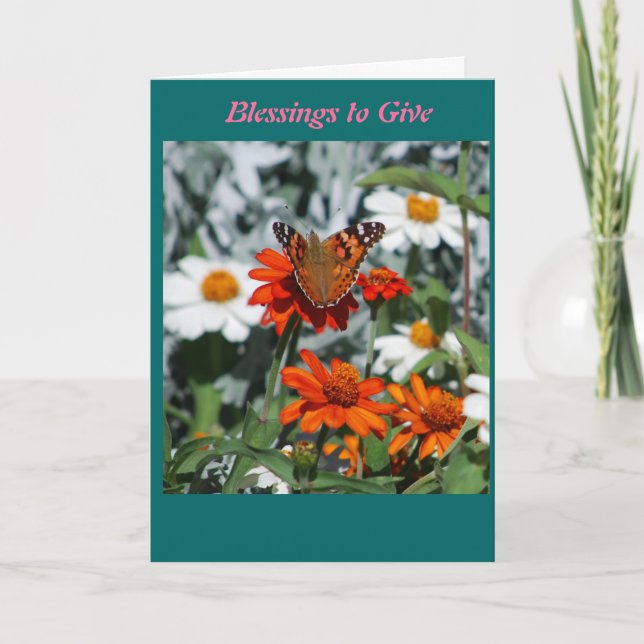 Blessar till ge tack kort (Framsida)