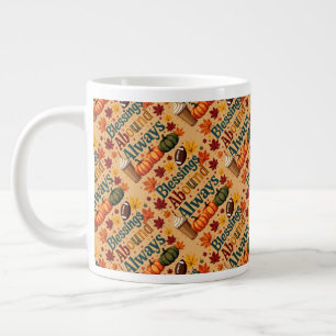Blessar vid alltid höstdesign jumbo mugg