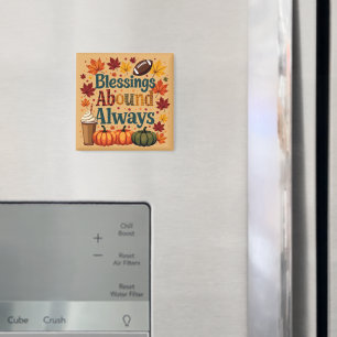 Blessar vid alltid höstdesign magnet