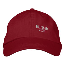 Blessed 2026 Personalized Embroidered Hat Broderad Keps