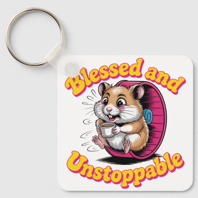 Blessed And Unstoppable Nyckelring (Framsida)