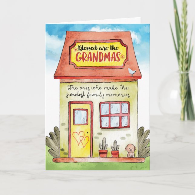 BLESSED är farmarna som gör sötsaker Tack Kort (Framsida)