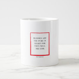 Blessed Are The Pure In Heart Christmas Mug Jumbo Mugg