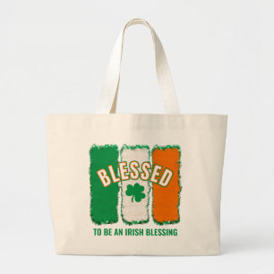 BLESSED ATT VARA EN IRLÄNDSK BLESSING-St patrick's Jumbo Tygkasse