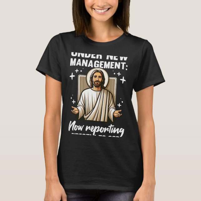 Blessed Baptism Religious Christian Under New Mana T Shirt (Framsida)
