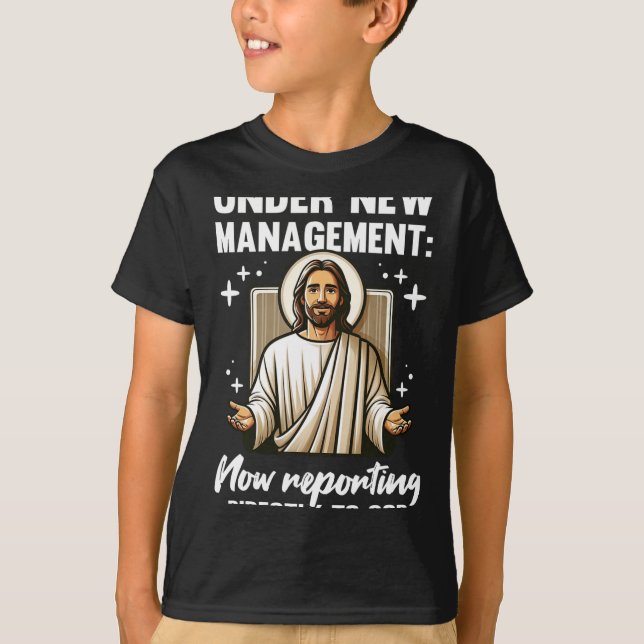 Blessed Baptism Religious Christian Under New Mana T Shirt (Framsida)