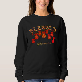 BLESSED Baubles Christian jul T Shirt