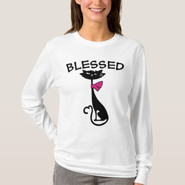 BLESSED DAM CAT T-SHIRTS (Framsida)