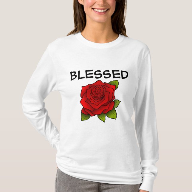 BLESSED DAM FLOWER T-SHIRTS (Framsida)
