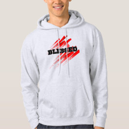 BLESSED, djärv Ord-inspiration Hoodie