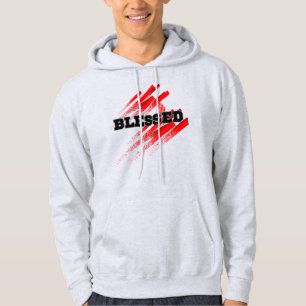BLESSED, djärv Ord-inspiration Hoodie