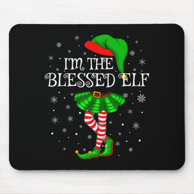 Blessed Elf Christmas Matching Family Women Girls  Musmatta (Framsidan)