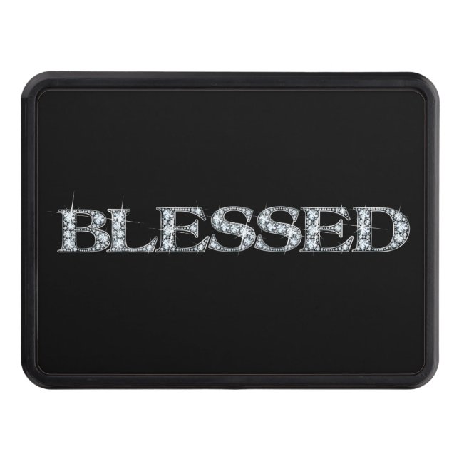 BLESSED Faux-"Diamond Bling" Dragkroksskydd (Framsidan)