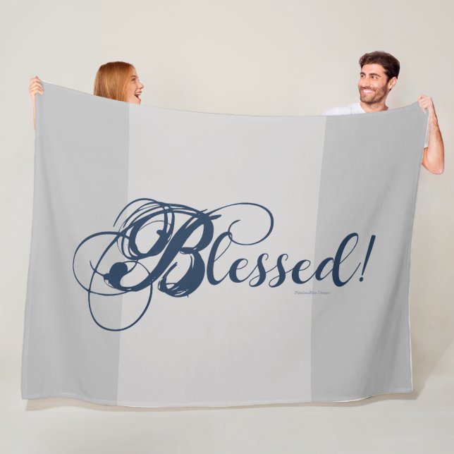 Blessed! Fleece Blanket (På plats)