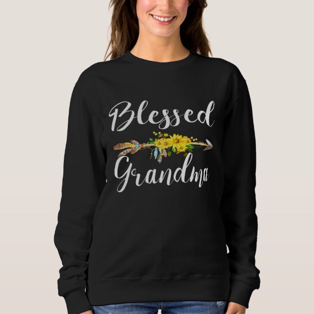 Blessed Grandma  For Women Cute Mother s Day T Shirt (Framsida)