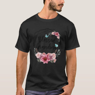 Blessed Grandma with Floral Mother s Day 2023 T Shirt