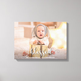 BLESSED Julfotfoto, Helgdag Canvastryck