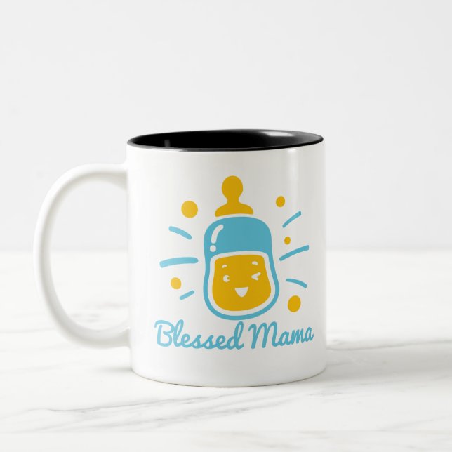 Blessed Mama Två-Tonad Mugg (Vänster)
