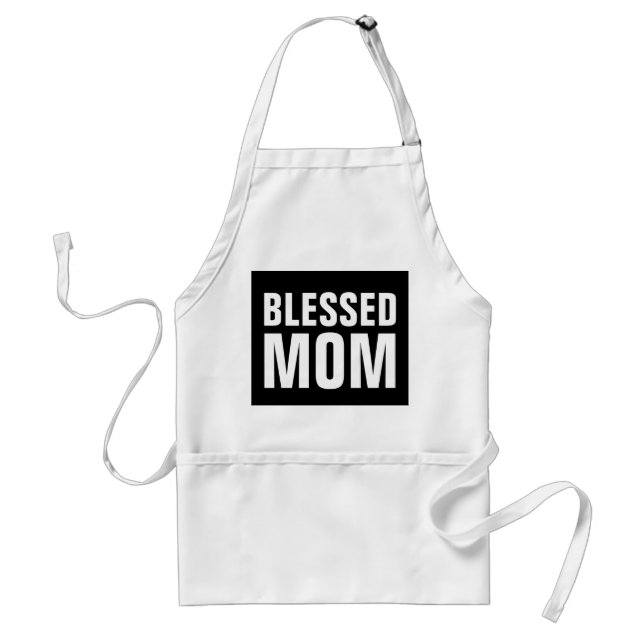 BLESSED MAMMA Kitchen Aprons Förkläde (Framsidan)