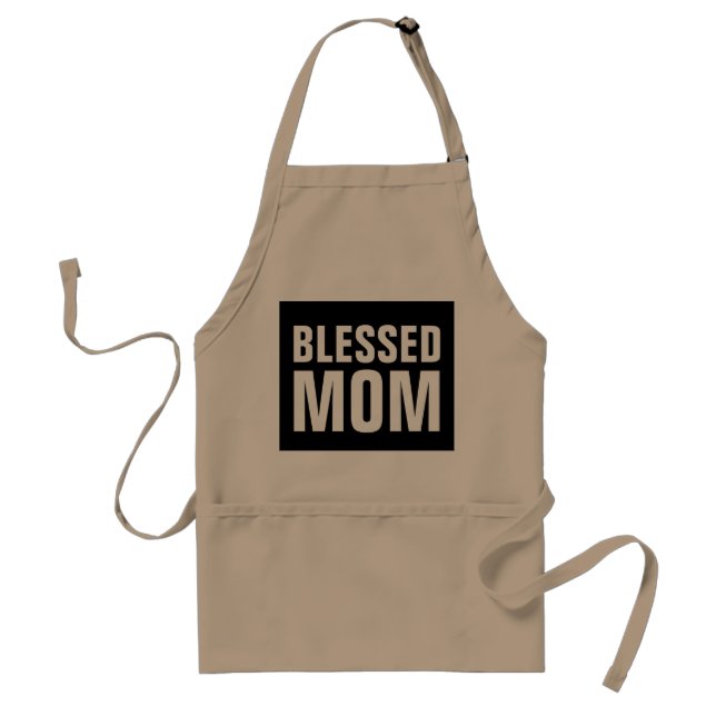 BLESSED MAMMA Kitchen Aprons Förkläde (Framsidan)