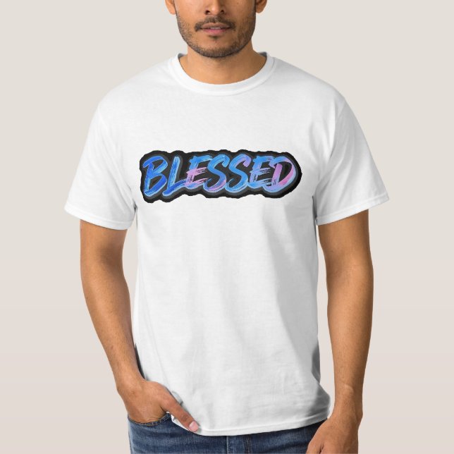 Blessed men's t-shirt T-Shirt (Framsida)