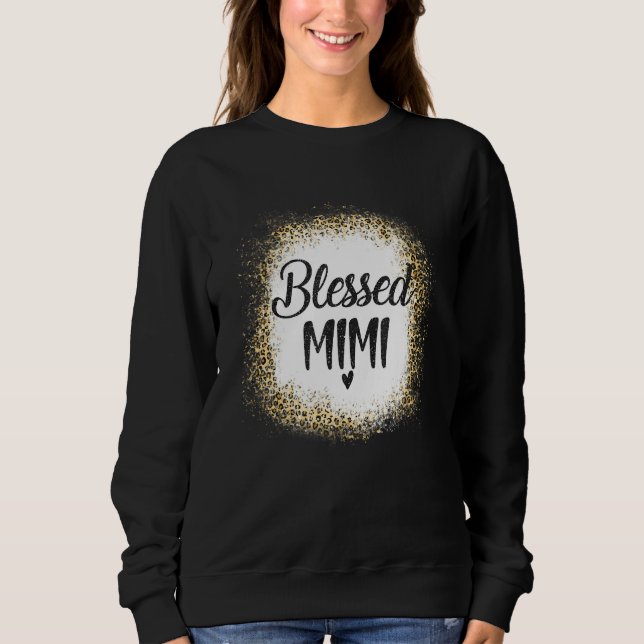 Blessed Mimi Leopard    Best Mom Ever  Mother's Da T Shirt (Framsida)