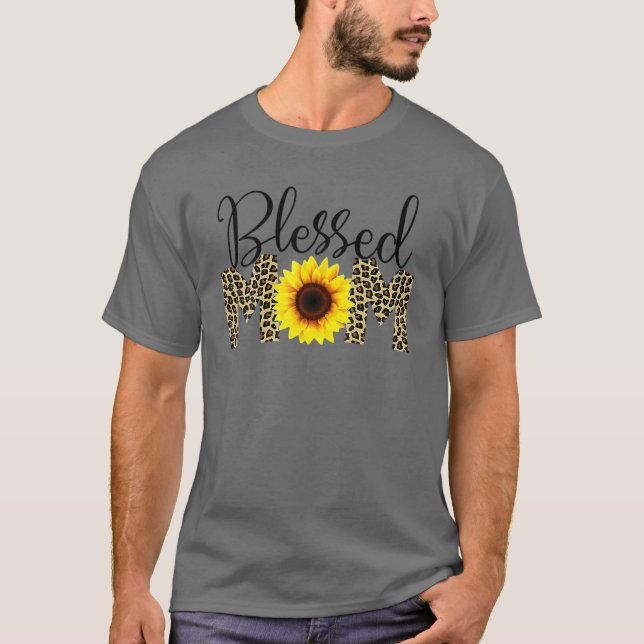 Blessed Mom Happy Mother's Day Best Mom T Shirt (Framsida)