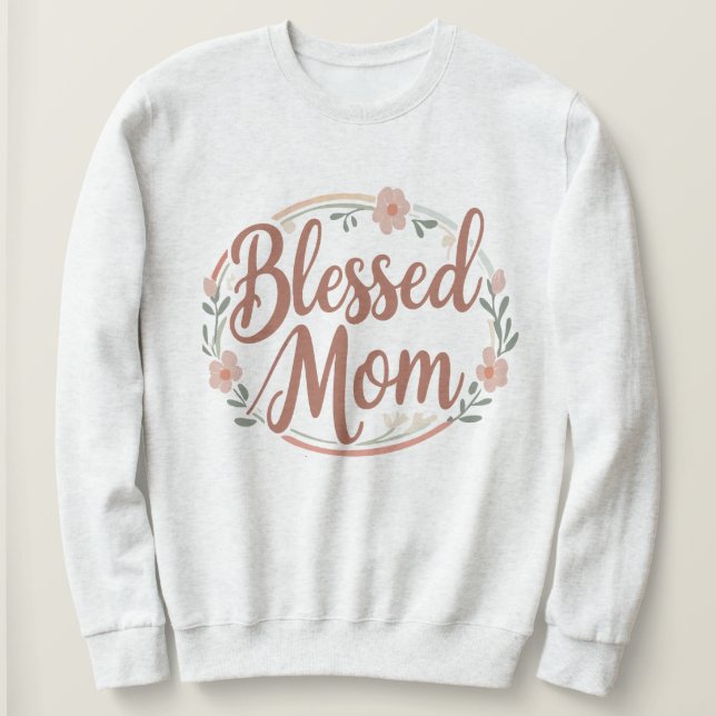 Blessed mom t shirt (Design framsida)