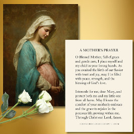 Blessed Mother Prayer Card for Expectant Mothers  Tilläggskort