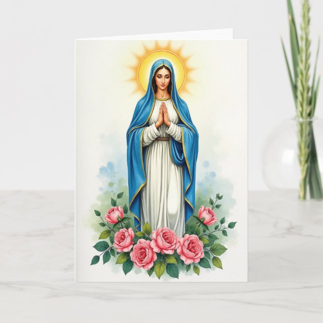 Blessed Mother Prayer Card Kort (Framsida)