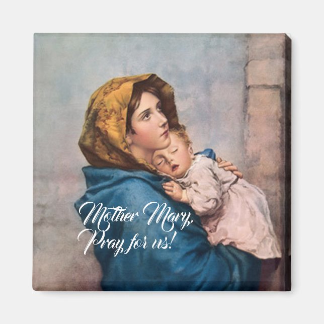 Blessed Mother with Baby Jesus Magnet (Framsidan)