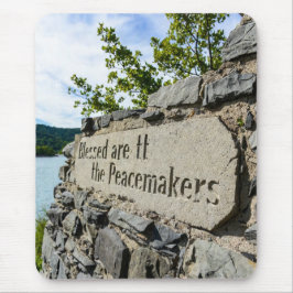 Blessed R the Peacemakers MousePad Musmatta