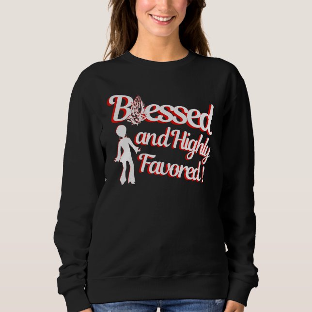 Blessed Religious Faith Based Highly Inspirational T Shirt (Framsida)