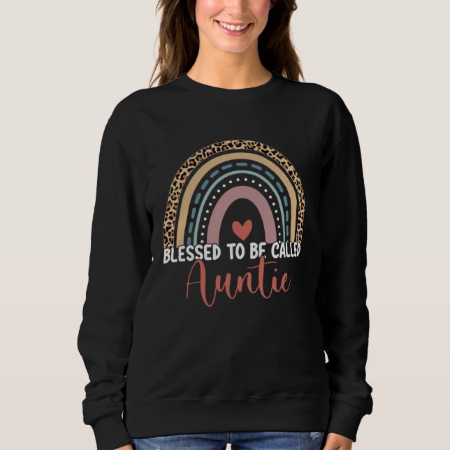 Blessed To Be Called Auntie Rainbow Mother s Day L T Shirt (Framsida)