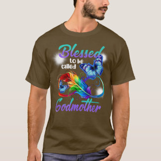Blessed To Be Called Godmother Butterfly Womens Mo T Shirt