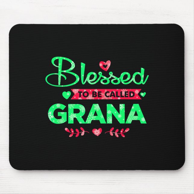 Blessed To Be Called Grana Funny Grandma Christmas Musmatta (Framsidan)