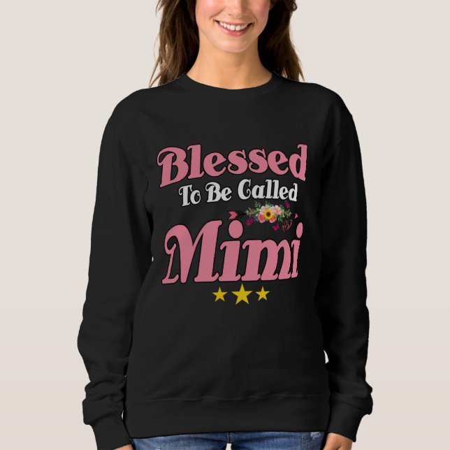 Blessed To Be Called Mimi Cute Mother s Day Sunflo T Shirt (Framsida)