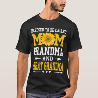 Blessed To Be Called Mom Grandma Great Grandma Mot T Shirt