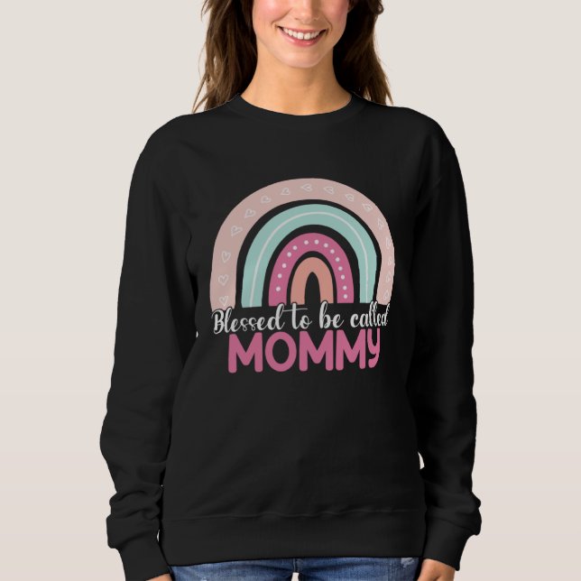 Blessed To Be Called Mommy Rainbow Mothers Day Mom T Shirt (Framsida)
