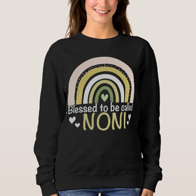 Blessed To Be Called Noni Boho Rainbow Mother s Da T Shirt (Framsida)