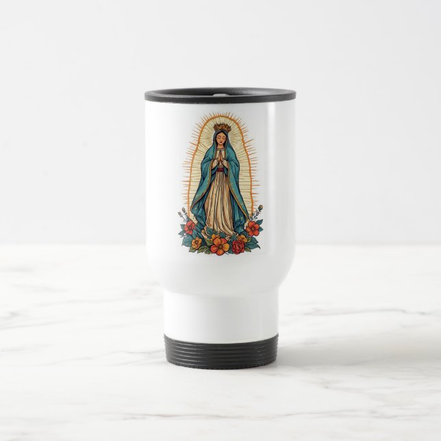 Blessed Virgin of Guadalupe Travel Mug Resemugg (Center)