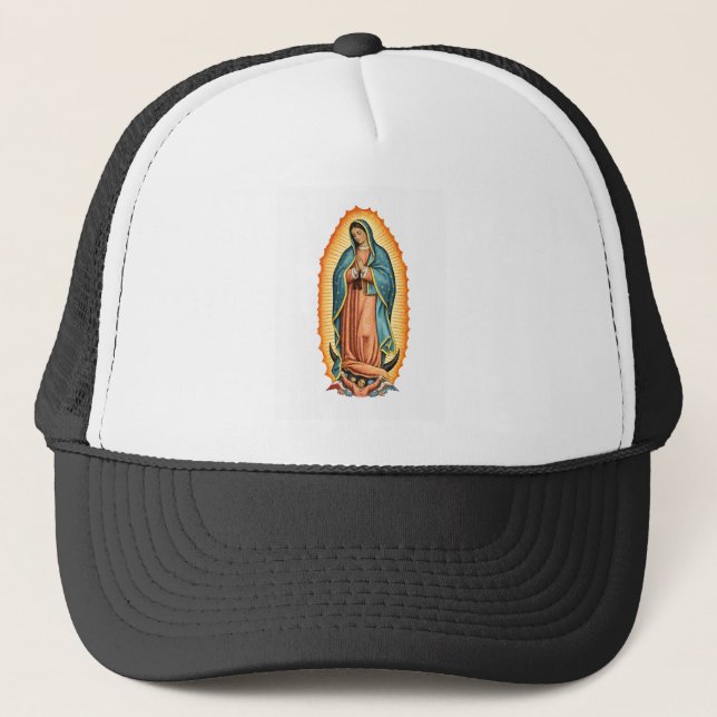Blessed Virgin of Guadalupe Trucker Hat Keps (Framsida)