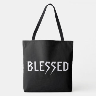 "BLESSED" w/QUOTE: "Living for the Grit & Glory". Tygkasse