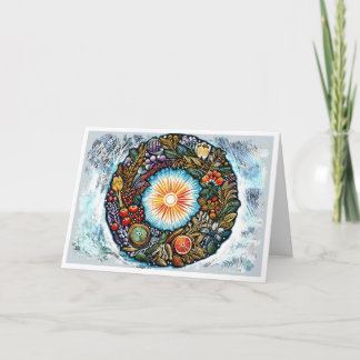 Blessed Yule Winter Solstice Helgkort