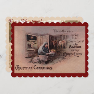 Blessen med julklapp julkort