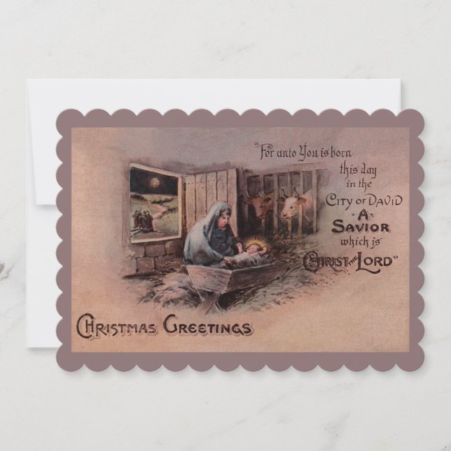 Blessen med julklapp julkort (Framsida)