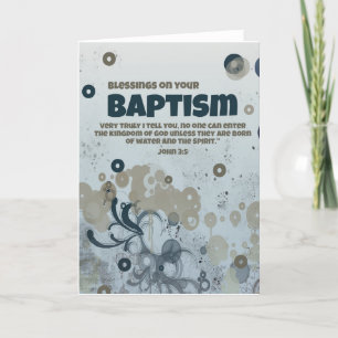 Blessen på ditt baptismkort Tonåring unga Vuxnor Helgkort