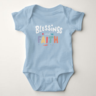 Blessens & Faith Baby Bodykostym - mjuk och positi T Shirt